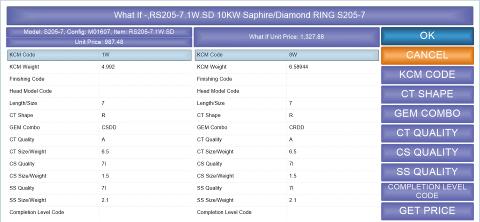 screenshot of Adaptive Jewelry ERP